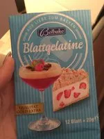 Mängden socker i feuille de gelatine
