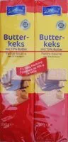 Mängden socker i Butterkeks