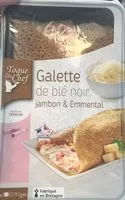 Mängden socker i Galette de blé noir Jambon, emmental