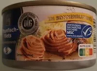 Mängden socker i Thunfischfilets in Sonnenblumenöl