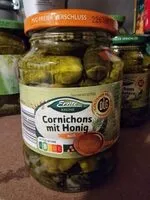 Mängden socker i Cornichons mit Honig