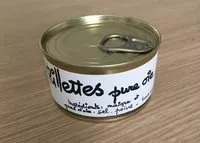 Mängden socker i Rillettes pure oie