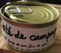 Mängden socker i Pâté de campagne