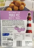 Mängden socker i Accras de morue