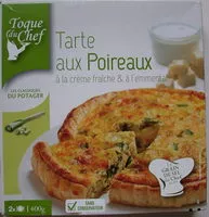 Mängden socker i Tarte aux poireaux