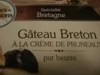 Mängden socker i Gateau breton a la crème de pruneaux