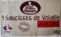 Mängden socker i 4 saucisses de volailles saveur chorizo