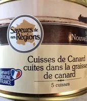 Mängden socker i Cuisses de canard cuites dans la graisse de canard
