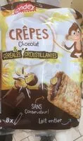 Mängden socker i Crepe chocolat & cereales croustillantes