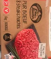 Mängden socker i Pur boeuf 8 steaks hachés