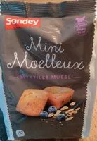 Mängden socker i Mini moelleux myrtille muesli