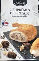 Mängden socker i 2 supremes de pintade farce aux morilles