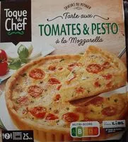 Mängden socker i Tarte aux tomates et pesto à la mozzarella