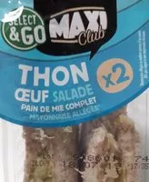 Mängden socker i Sandwich maxi thon œuf salade x2
