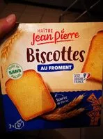 Mängden socker i Biscottes au froment