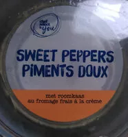 Mängden socker i sweet peppers piments doux