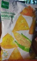 Mängden socker i Tortilla chips naturel