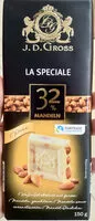 Mängden socker i Chocolat blanc 32% amandes