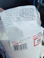 Mängden socker i Wrap saumon fumé