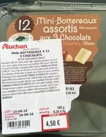 Mängden socker i Mini bottereaux 3 chocolats