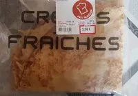 Mängden socker i Crêpes Nature Sucrées x6