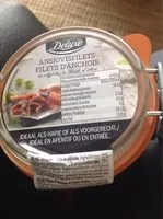 Mängden socker i Deluxe filets d anchois à  l huile  d olive