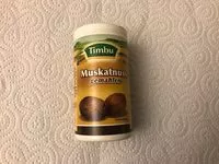 Mängden socker i Muskatnuss gemahlen