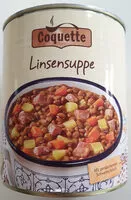 Mängden socker i Linsensuppe mit Schweinefleisch