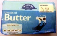 Mängden socker i Unsalted Butter