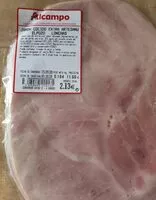 Mängden socker i Jamón cocido extra artesano