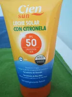 Mängden socker i Leche solar con citronella