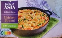 Mängden socker i Chicken Biryani mit Sultaninen