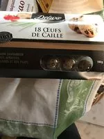 Mängden socker i Œufs de caille x18