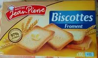 Mängden socker i Biscottes au froment
