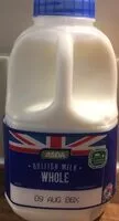 Mängden socker i British milk whole