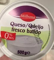 Mängden socker i Quark Queso fresco batido