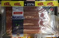 Mängden socker i Jambon cru fumé de la forêt noire (XXL) (+25%)