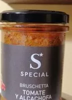 Mängden socker i BRUSCHETTA Tomate y Alcachofa