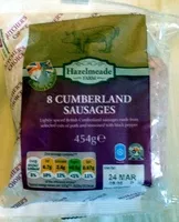 Mängden socker i 8 cumberland sausages
