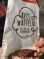 Mängden socker i Reis-Waffeln Mit Milchschokolade