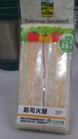 Mängden socker i 起司火腿三明治