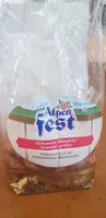 Mängden socker i Alpen fest