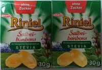 Mängden socker i Riniel Ohne Zucker, Salbei Bonbons