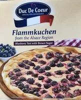 Mängden socker i Flammkuchen blueberry
