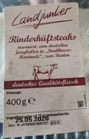 Mängden socker i Rinderhüftsteaks mariniert