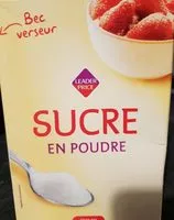 Mängden socker i Sucre en poudre