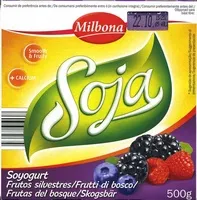 Mängden socker i Postre de soja Frutas del bosque