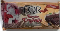 Mängden socker i Turrón crujiente negro