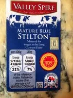 Mängden socker i Mature blue Stilton