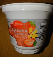 Mängden socker i Buttermilch dessert